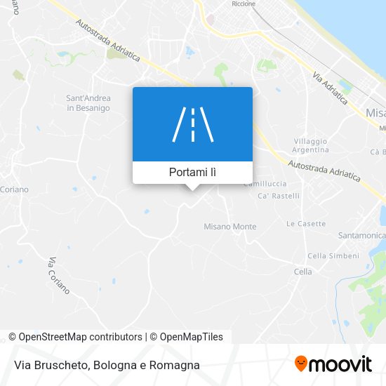 Mappa Via Bruscheto