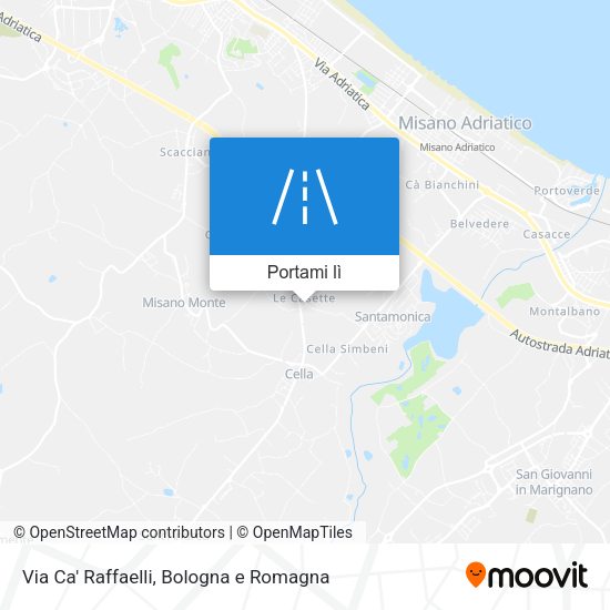 Mappa Via Ca' Raffaelli
