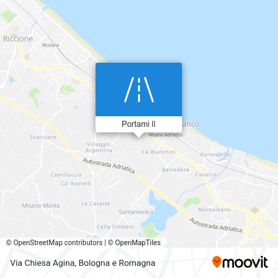 Mappa Via Chiesa Agina