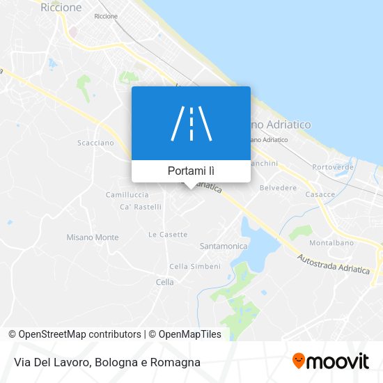 Mappa Via Del Lavoro