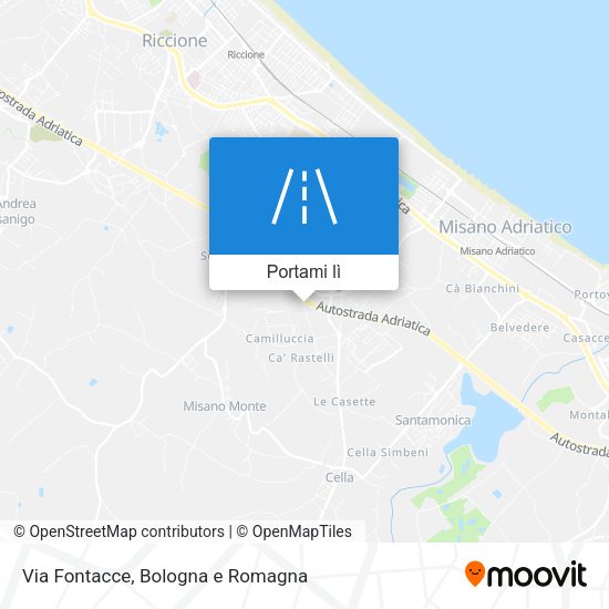Mappa Via Fontacce