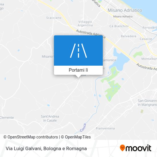 Mappa Via Luigi Galvani