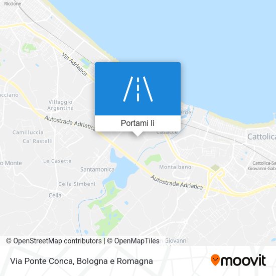 Mappa Via Ponte Conca