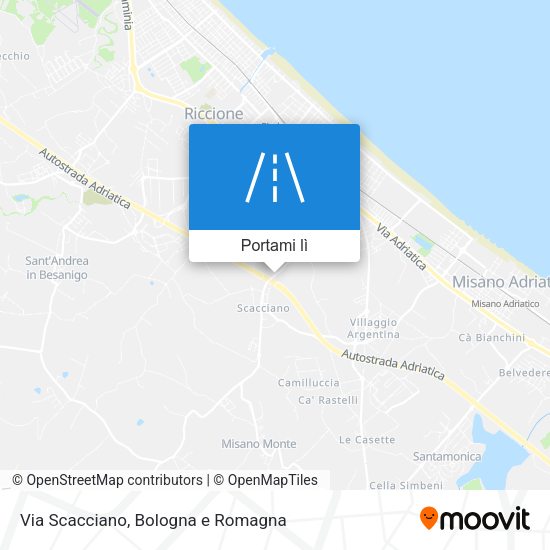 Mappa Via Scacciano