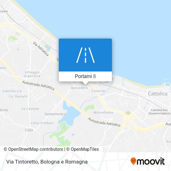 Mappa Via Tintoretto