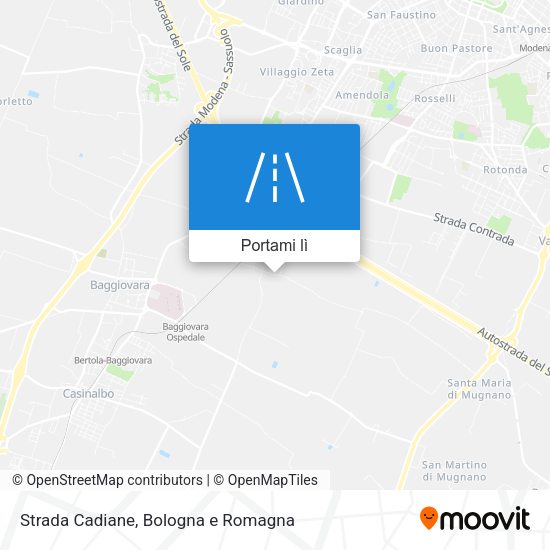 Mappa Strada Cadiane