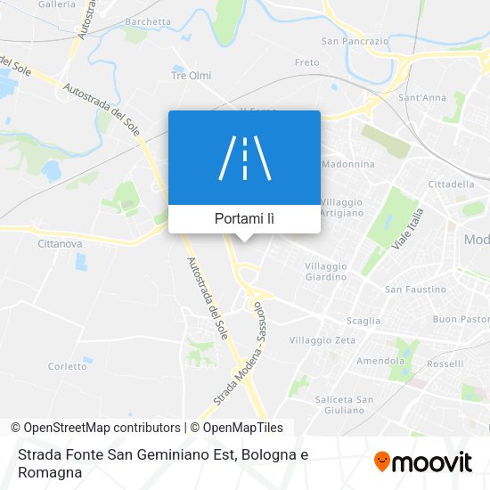 Mappa Strada Fonte San Geminiano Est