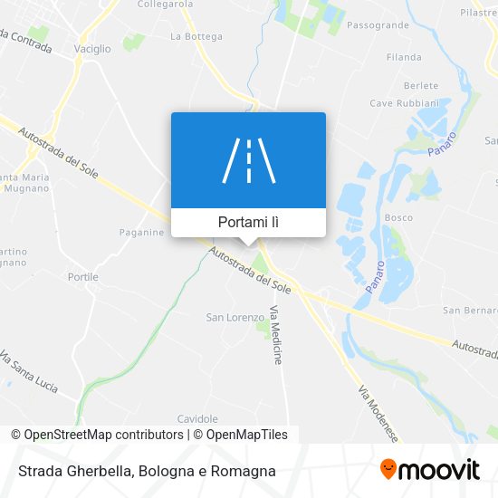 Mappa Strada Gherbella