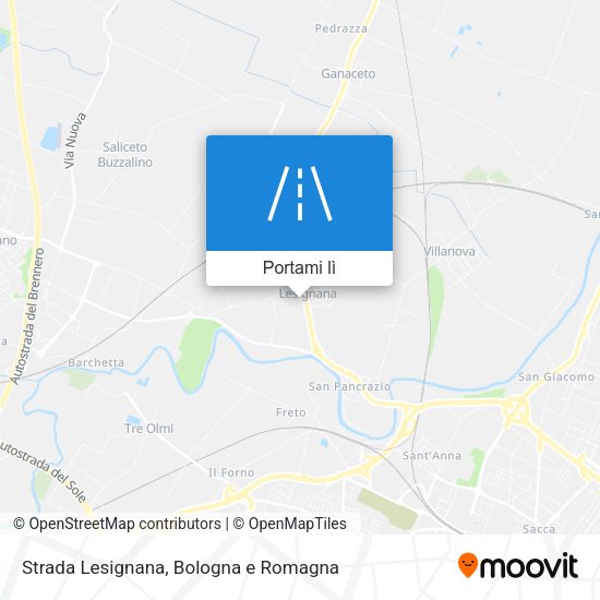 Mappa Strada Lesignana