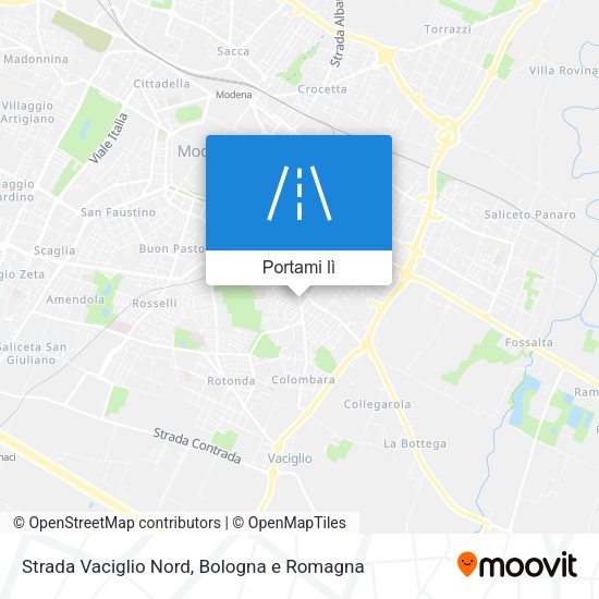 Mappa Strada Vaciglio Nord