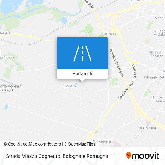 Mappa Strada Viazza Cognento