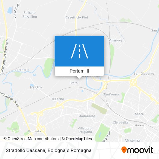 Mappa Stradello Cassana