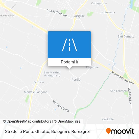 Mappa Stradello Ponte Ghiotto