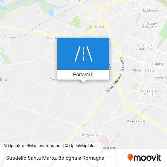 Mappa Stradello Santa Marta