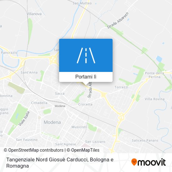 Mappa Tangenziale Nord Giosuè Carducci