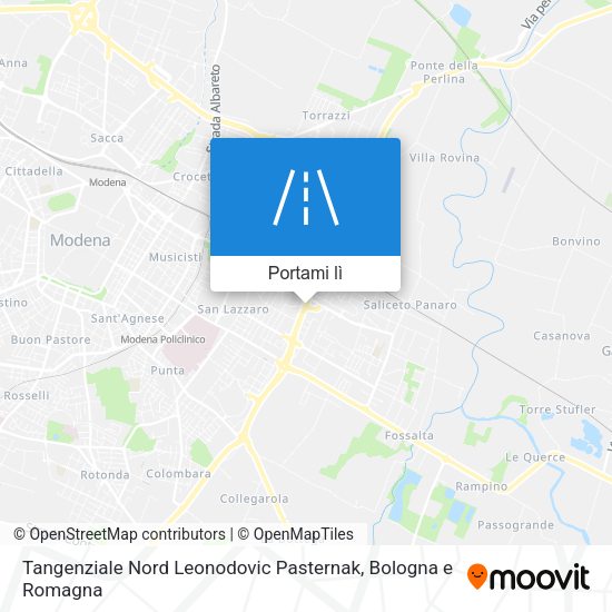 Mappa Tangenziale Nord Leonodovic Pasternak