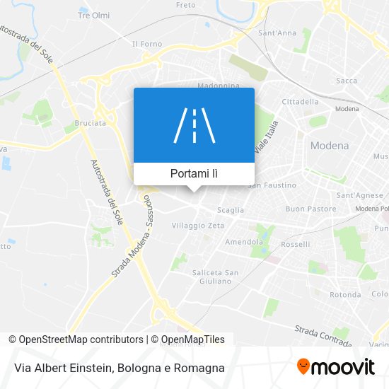 Mappa Via Albert Einstein