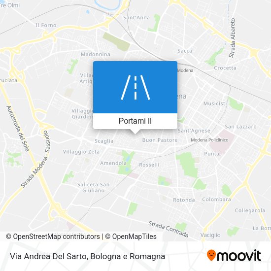 Mappa Via Andrea Del Sarto
