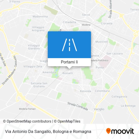 Mappa Via Antonio Da Sangallo
