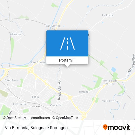 Mappa Via Birmania