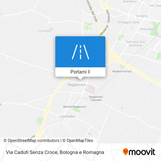 Mappa Via Caduti Senza Croce