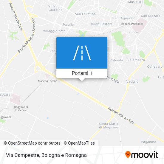 Mappa Via Campestre