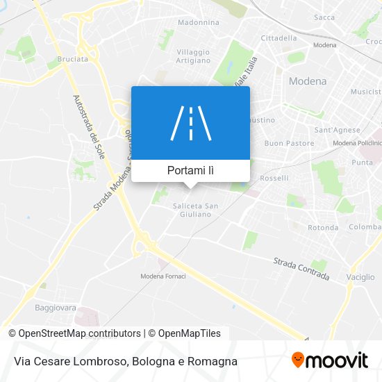 Mappa Via Cesare Lombroso