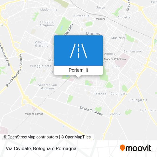 Mappa Via Cividale