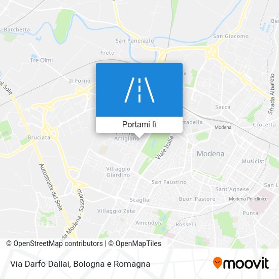 Mappa Via Darfo Dallai
