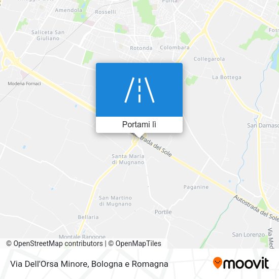 Mappa Via Dell'Orsa Minore