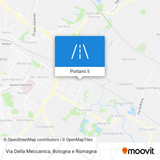 Mappa Via Della Meccanica