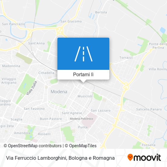 Mappa Via Ferruccio Lamborghini