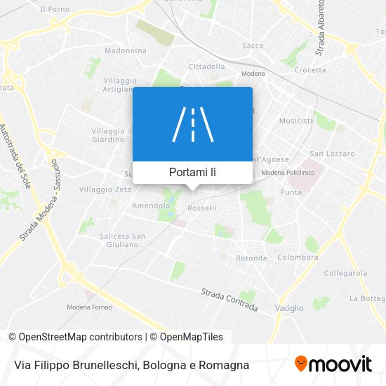 Mappa Via Filippo Brunelleschi