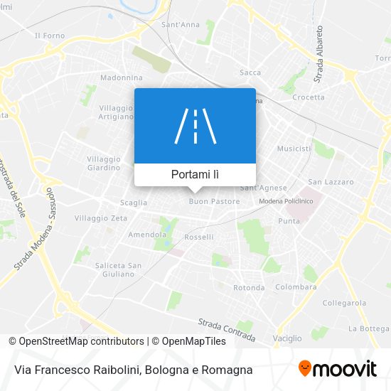Mappa Via Francesco Raibolini
