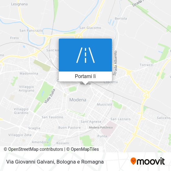 Mappa Via Giovanni Galvani