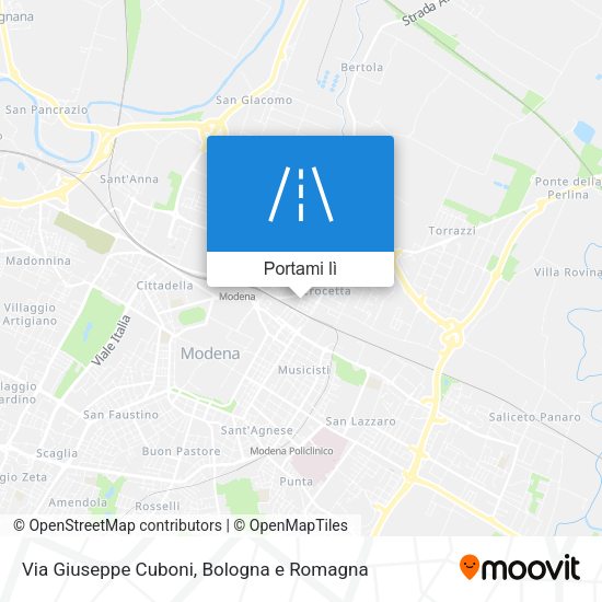Mappa Via Giuseppe Cuboni