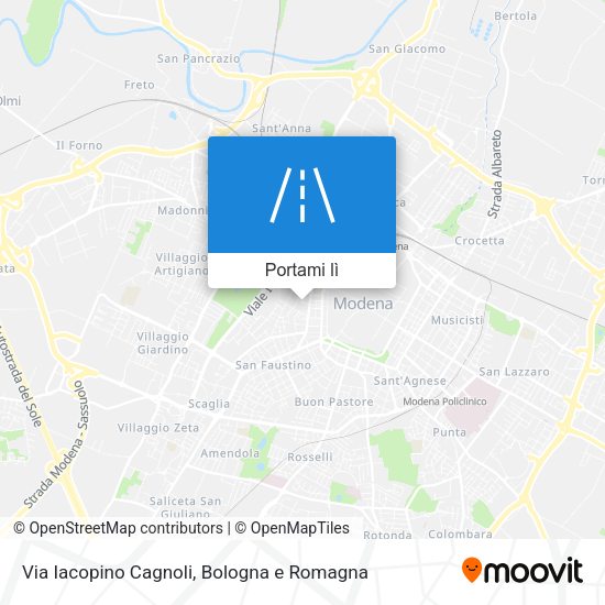 Mappa Via Iacopino Cagnoli