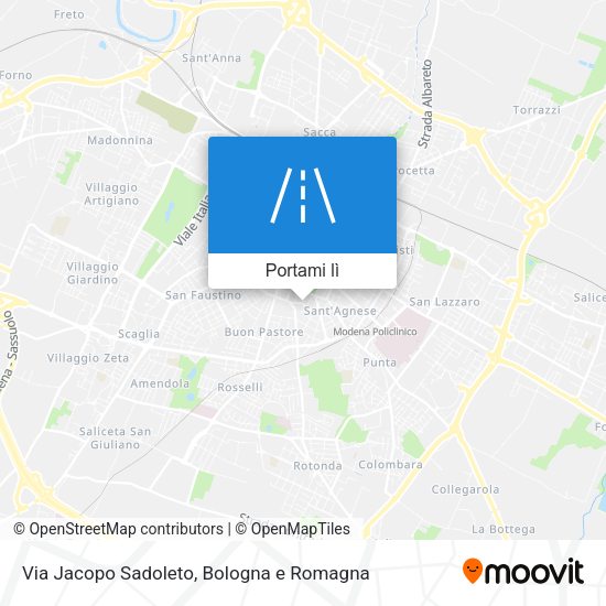 Mappa Via Jacopo Sadoleto