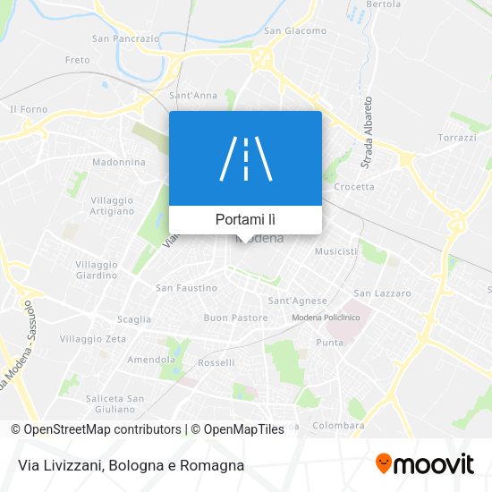 Mappa Via Livizzani