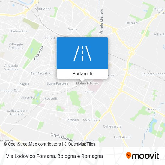 Mappa Via Lodovico Fontana