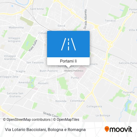 Mappa Via Lotario Bacciolani