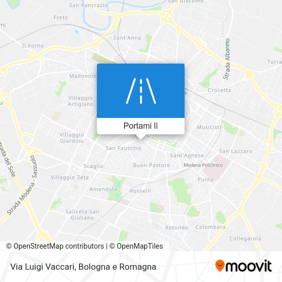 Mappa Via Luigi Vaccari