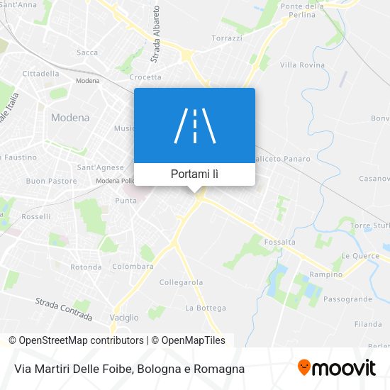 Mappa Via Martiri Delle Foibe