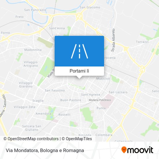 Mappa Via Mondatora