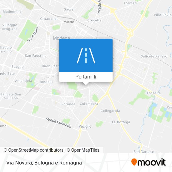 Mappa Via Novara
