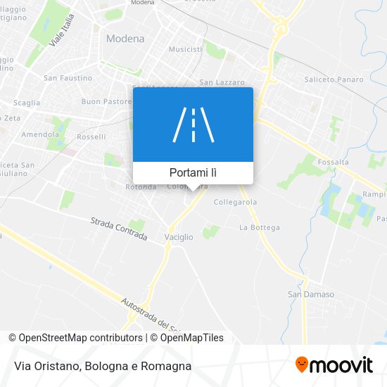 Mappa Via Oristano