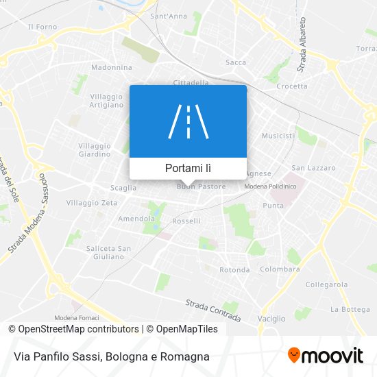 Mappa Via Panfilo Sassi