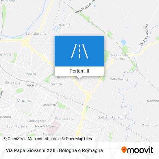 Mappa Via Papa Giovanni XXIII