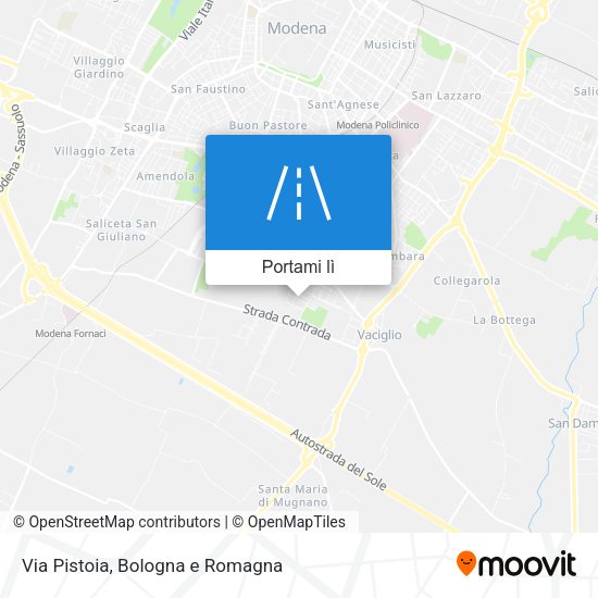 Mappa Via Pistoia