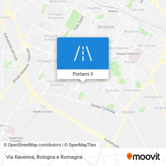 Mappa Via Ravenna